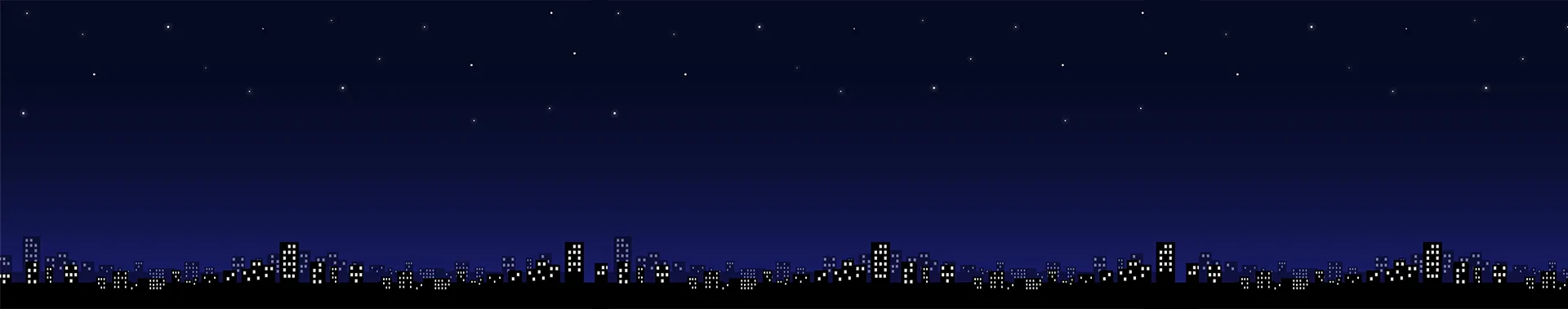 夜の光が灯る東京の街並み